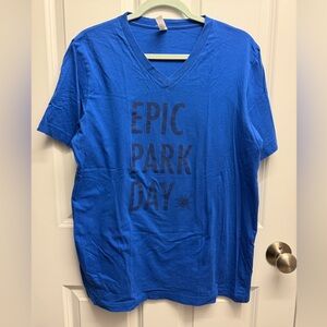Disney Epic Park Day t-shirt blue size L